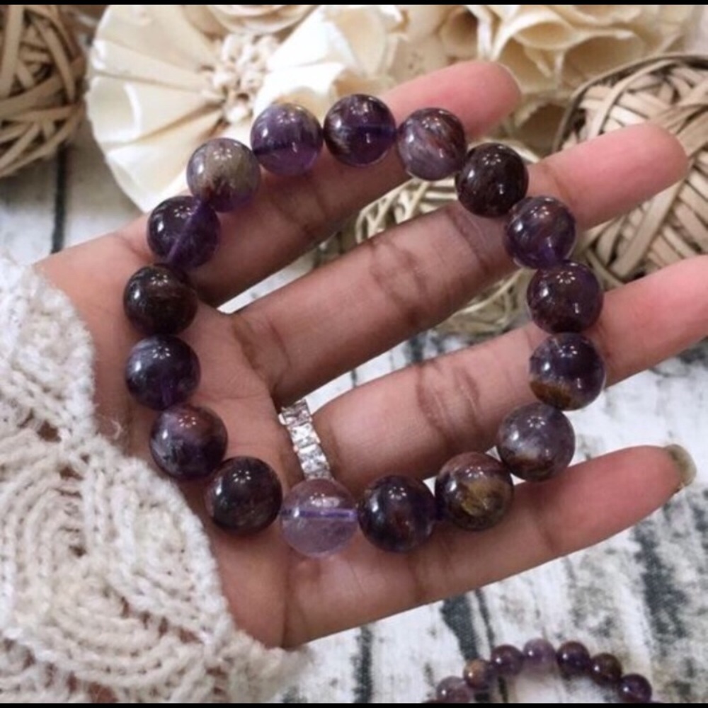 Super seven bracelet. Made with 10mm beads